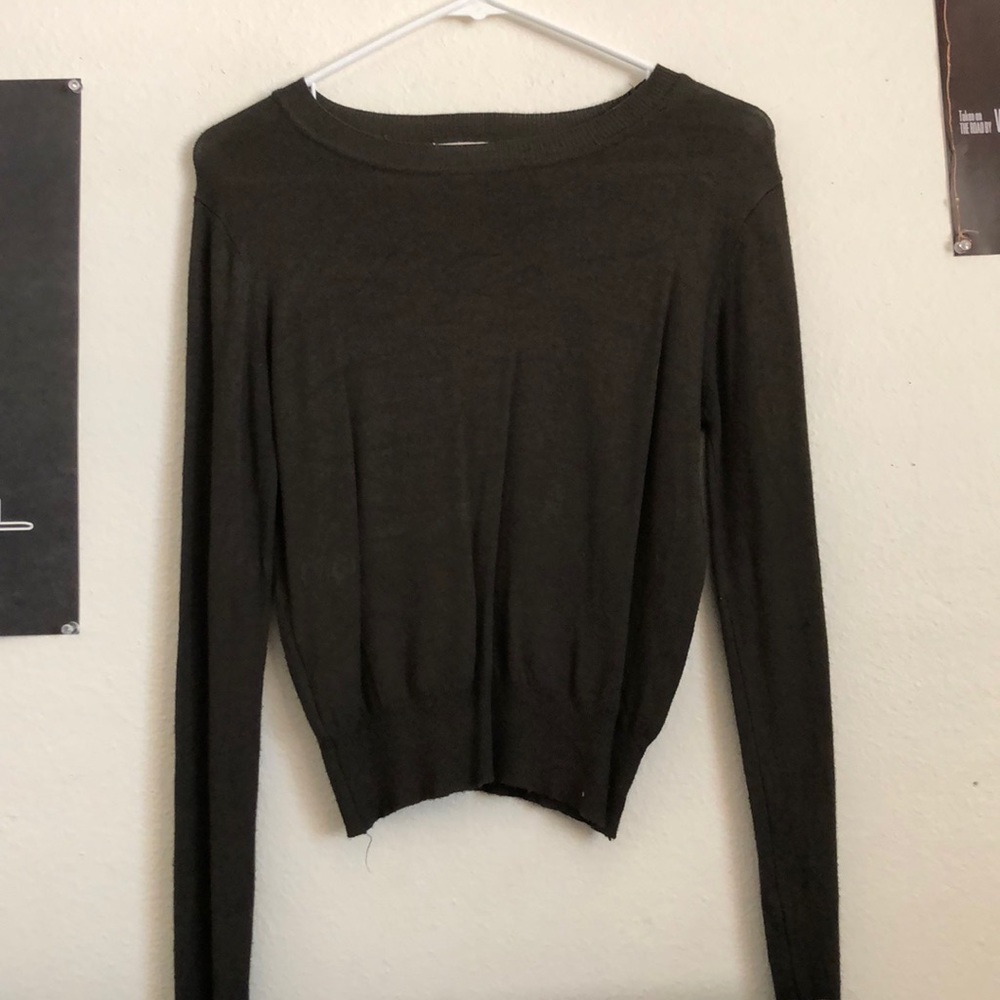 Dark green sweater